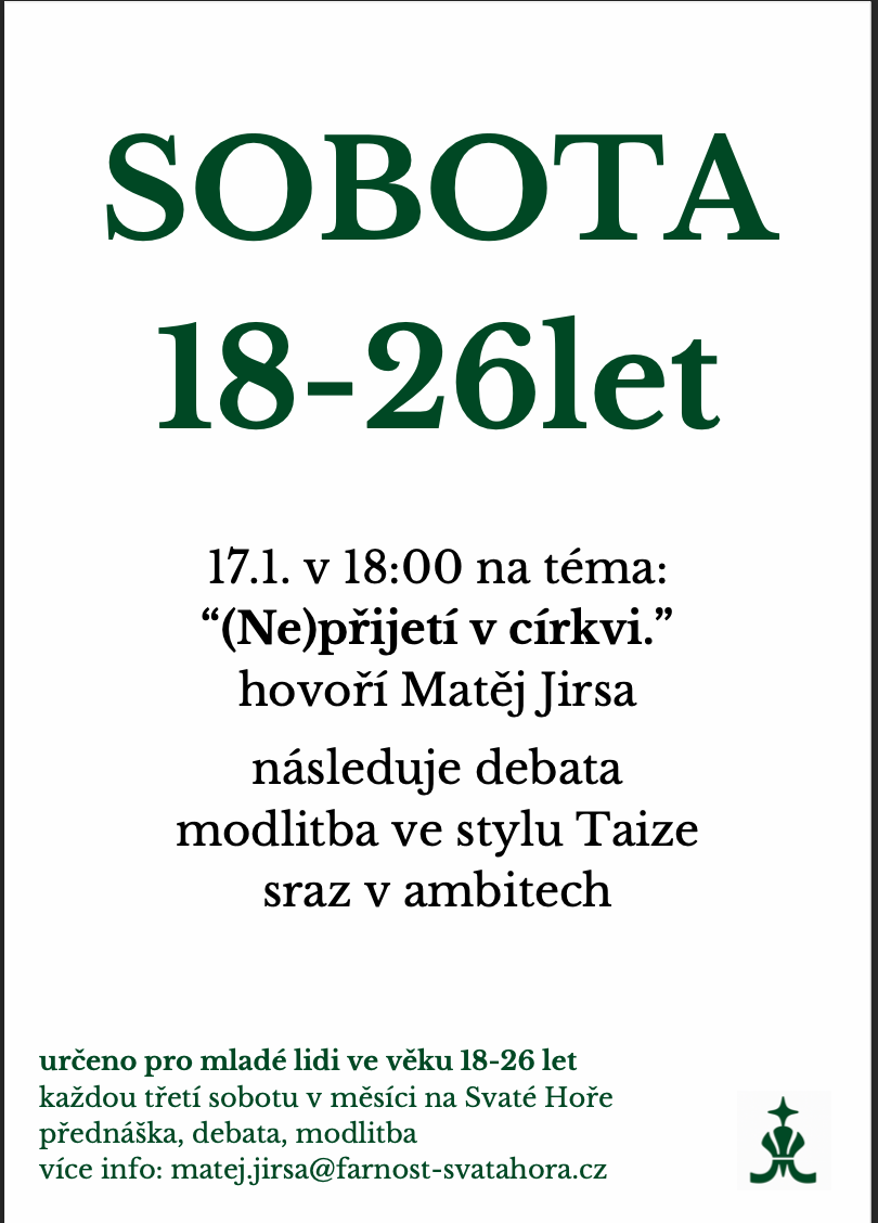 Setkání pro lidi 18-26 let