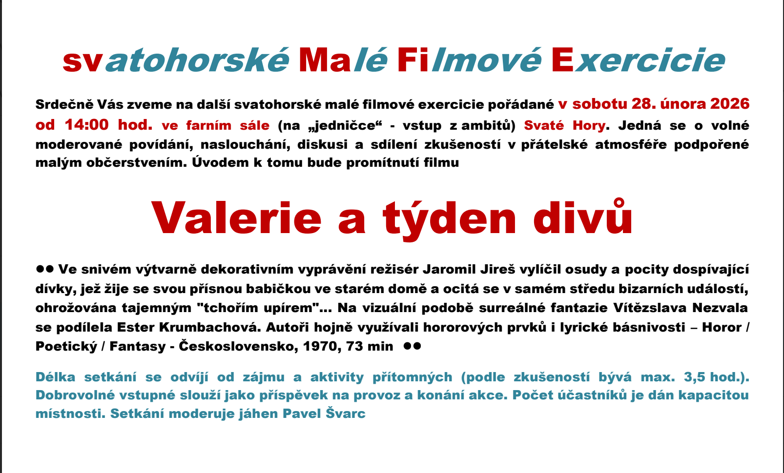 Malé filmové exercicie
